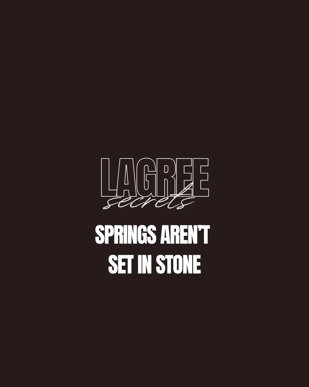let's talk springs.

did you know that 1 heavy + 1 light spring default for standing outer thighs isn't the correct selection for everyone? 

this is why you'll sometimes hear us call out "at least" and then the indicative spring - because 