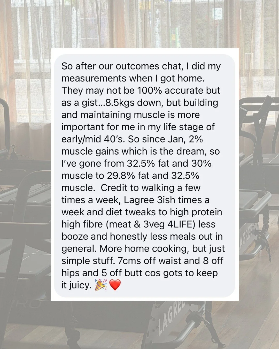 member feedback that made my week.

computer says this was achieved in under 5 months with average 2.5 classes per week ... ARE YOU KIDDING ME 👏

hello longevity through strength &amp; juicy butts &amp; snatched waist &amp; happy fun live laugh love