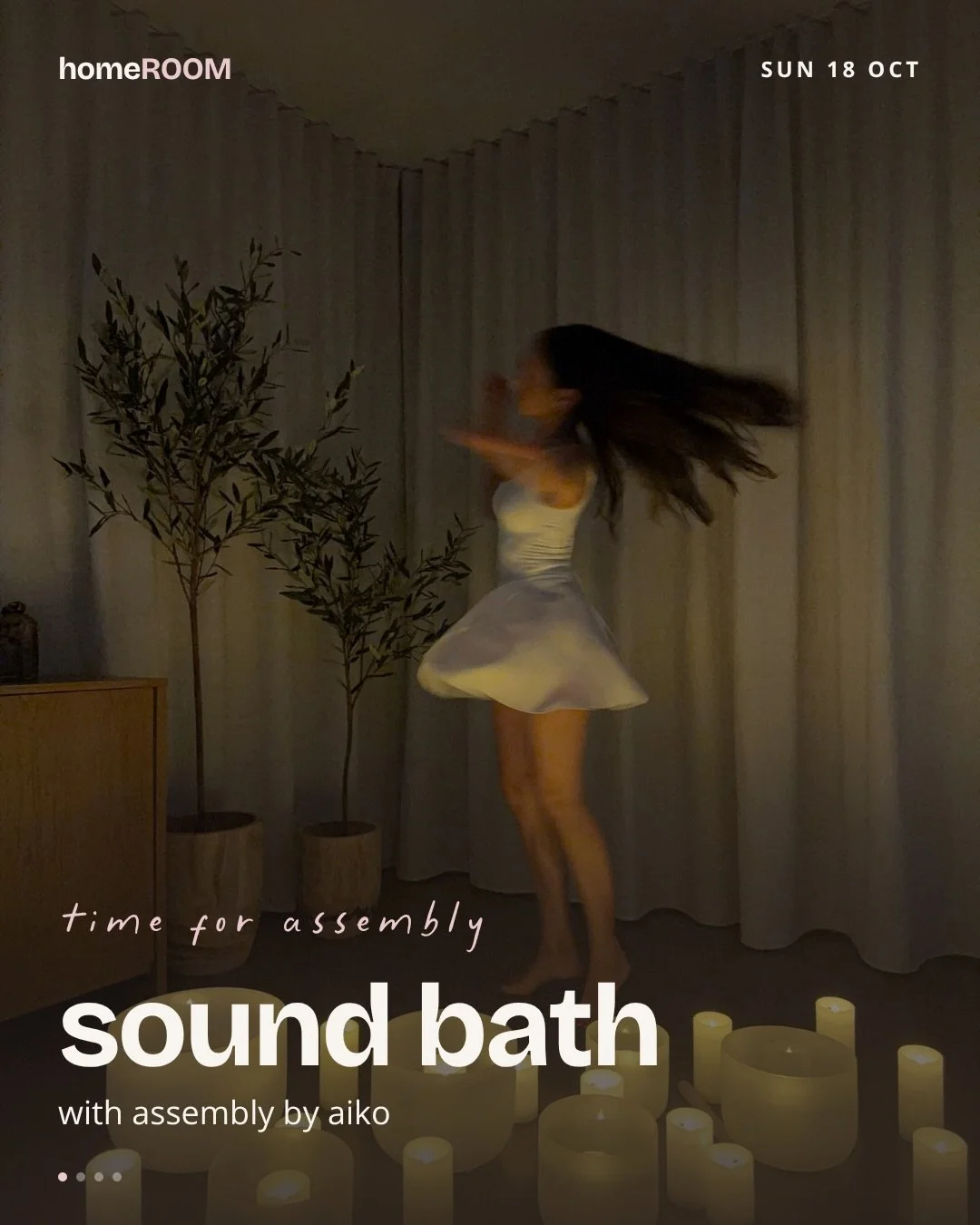 slow sunday sounds with the amazingly talented @assemblybyaiko 

book a spot, bring a mat and a blankie and let Aiko scrub your brain and spirit clean with the vibrational sounds of crystal singing bowls. there&rsquo;s nothing quite like it. 

you do