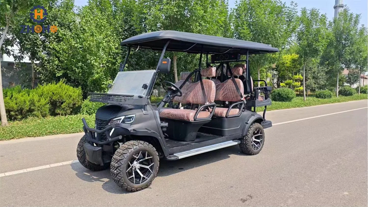 Gray golf cart 4 seats