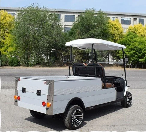 white carry cart opened rear box