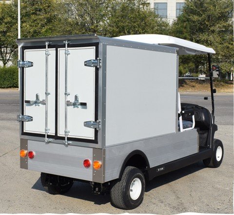 white carry cart close rear box