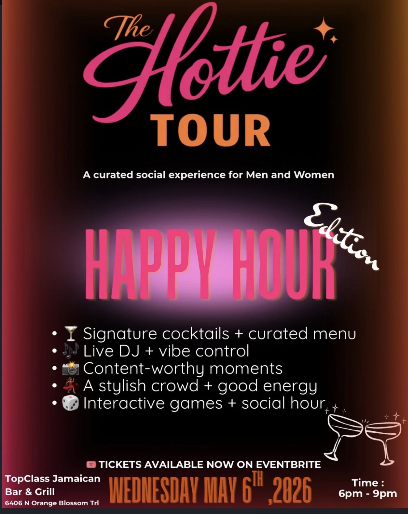 Hottie Tour Happy Hour