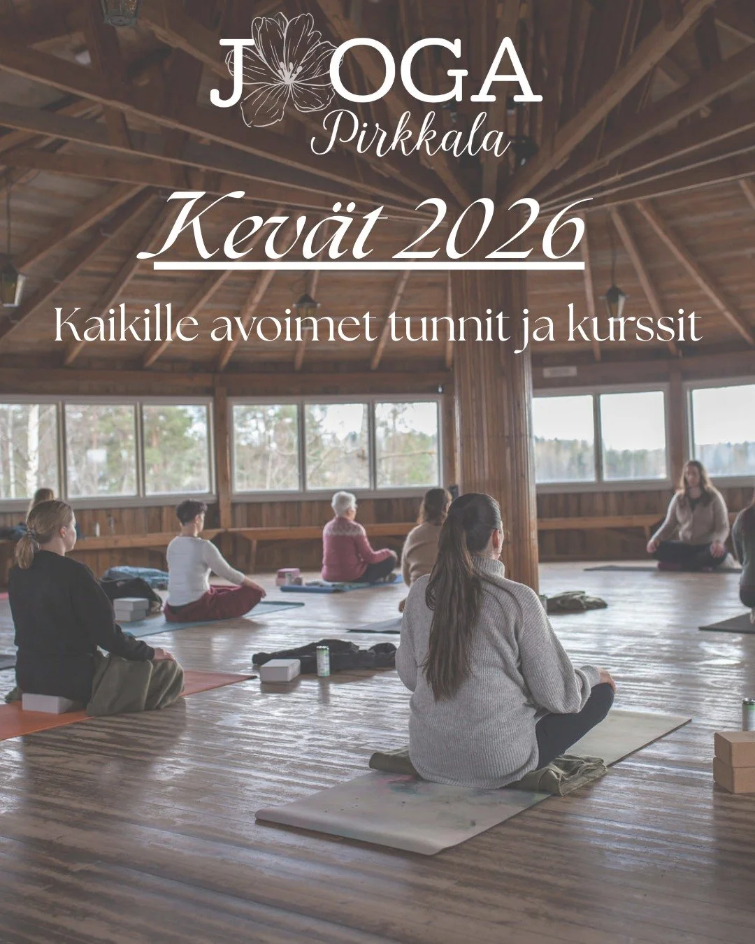 ✨ Kev&auml;&auml;n 2026 tuntitarjonta on nyt julkaistu! ✨

Haluatko aloittaa tulevan vuotesi panostamalla itseesi ja hyvinvointiisi &mdash; lempe&auml;sti, ilman suorittamista?

Jooga Pirkkalan tunnit ja kurssit ovat sinua varten, jos haluat:

✨ tutu