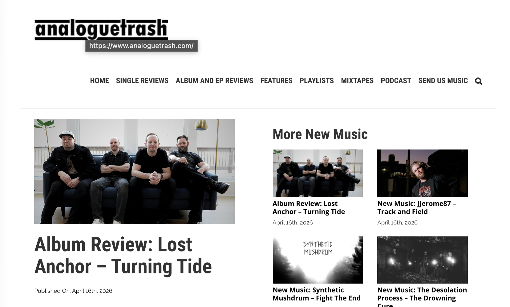 analoguetrash -          Turning Tide Review