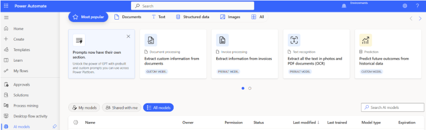 AI Builder - Document Processing