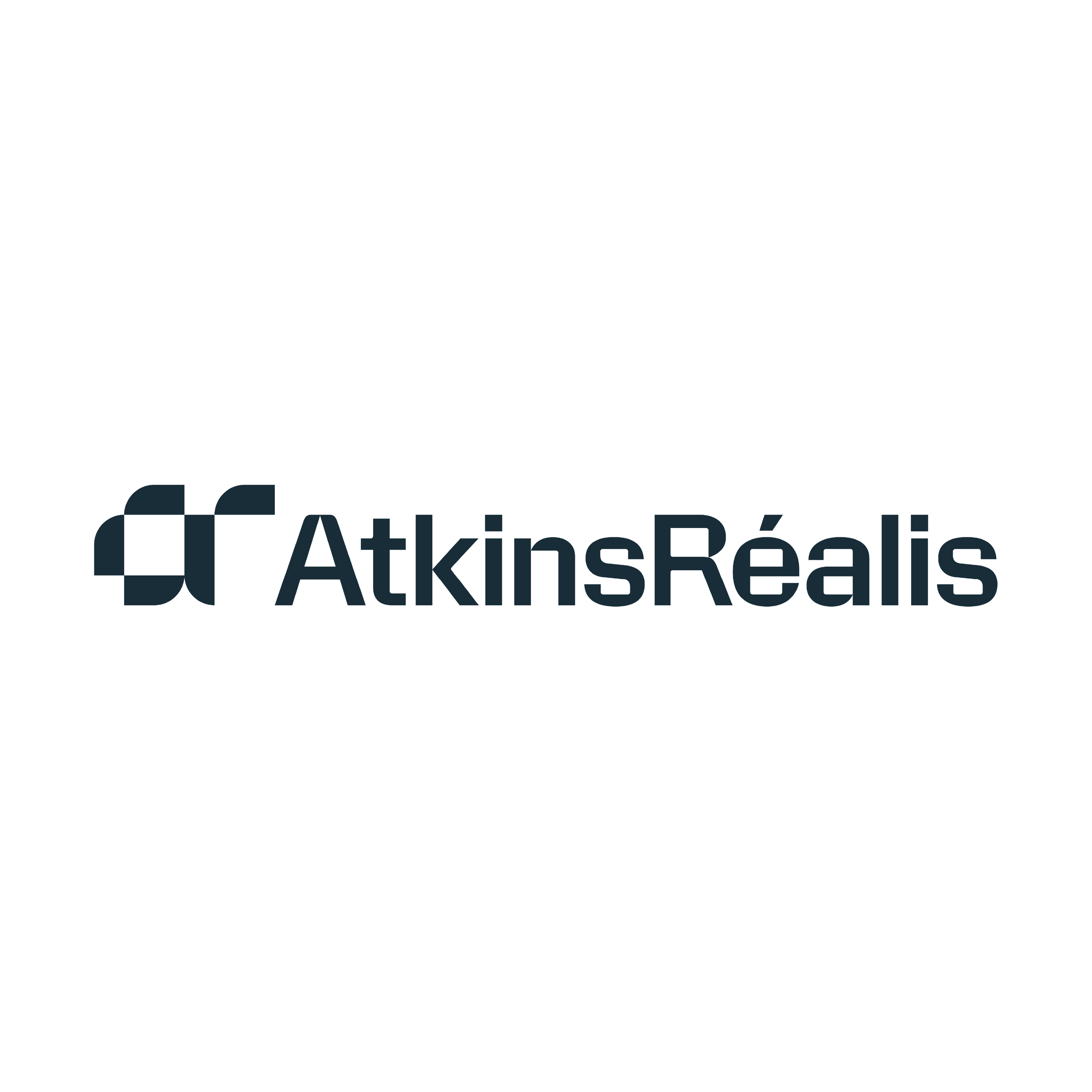 Logo of AtkinsRéalis with a geometric icon and company name in black text.