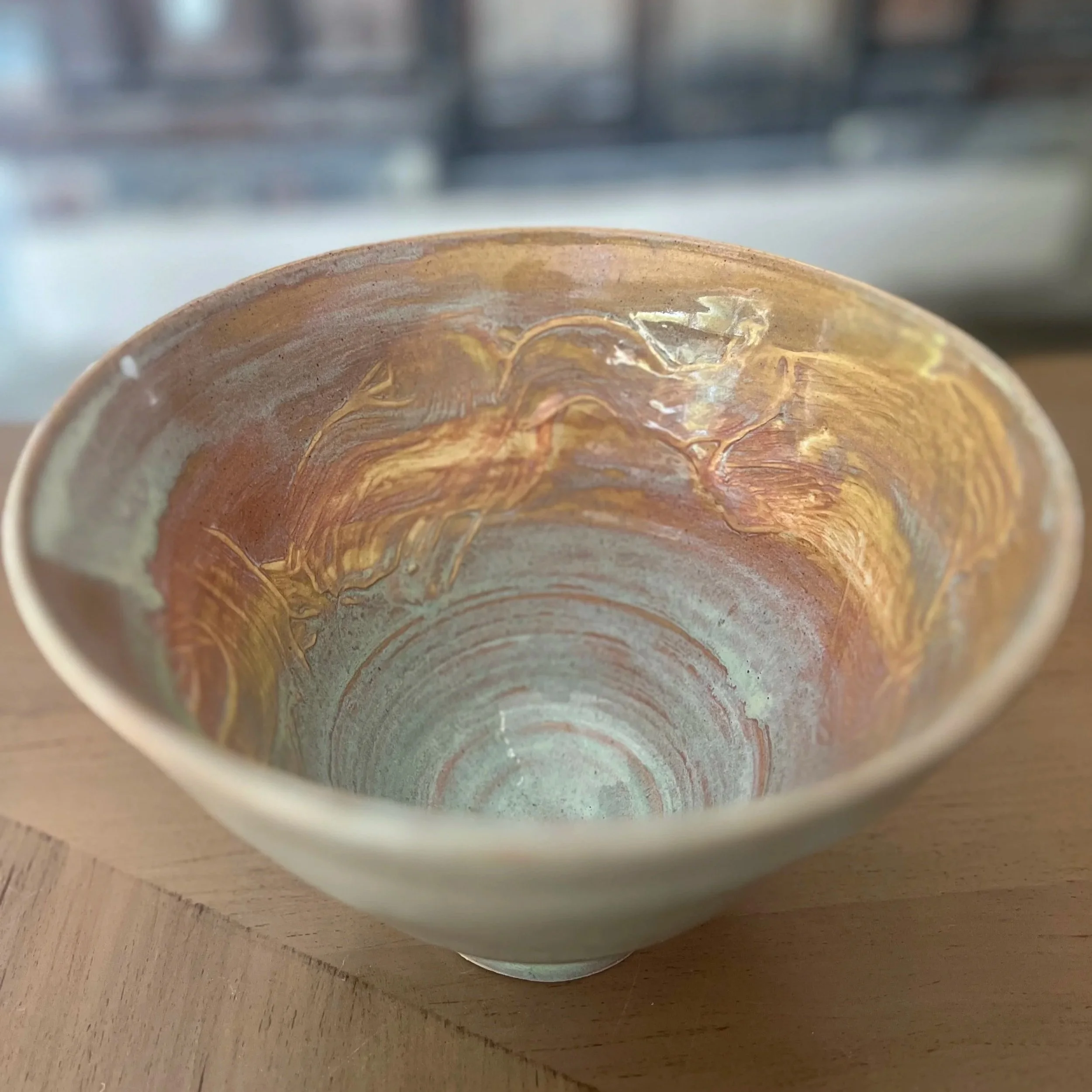 Sandy Pinks Serving Bowl