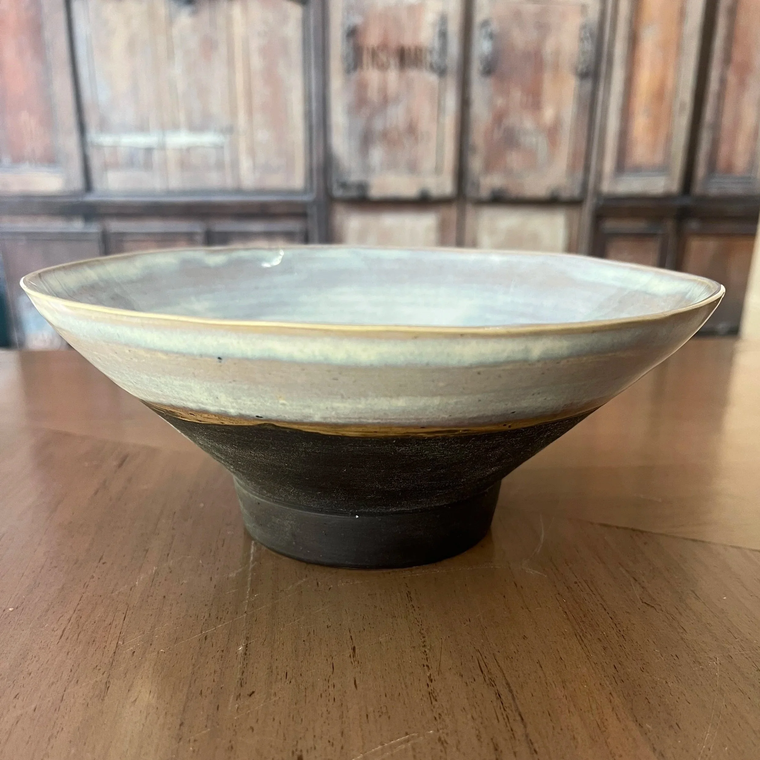 Milk Glass Serving Bowl