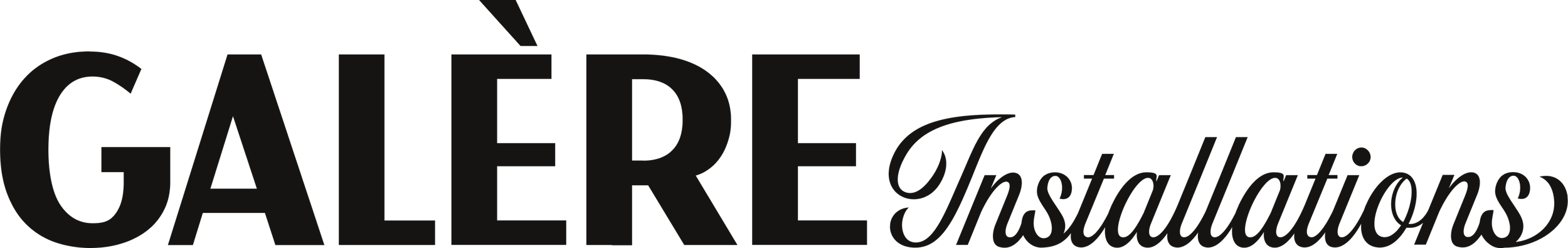 Galére Installations logo in black with text only