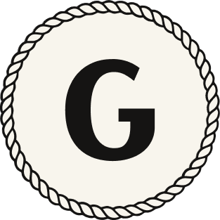Galére Installations logo mark of letter G in bordered circle