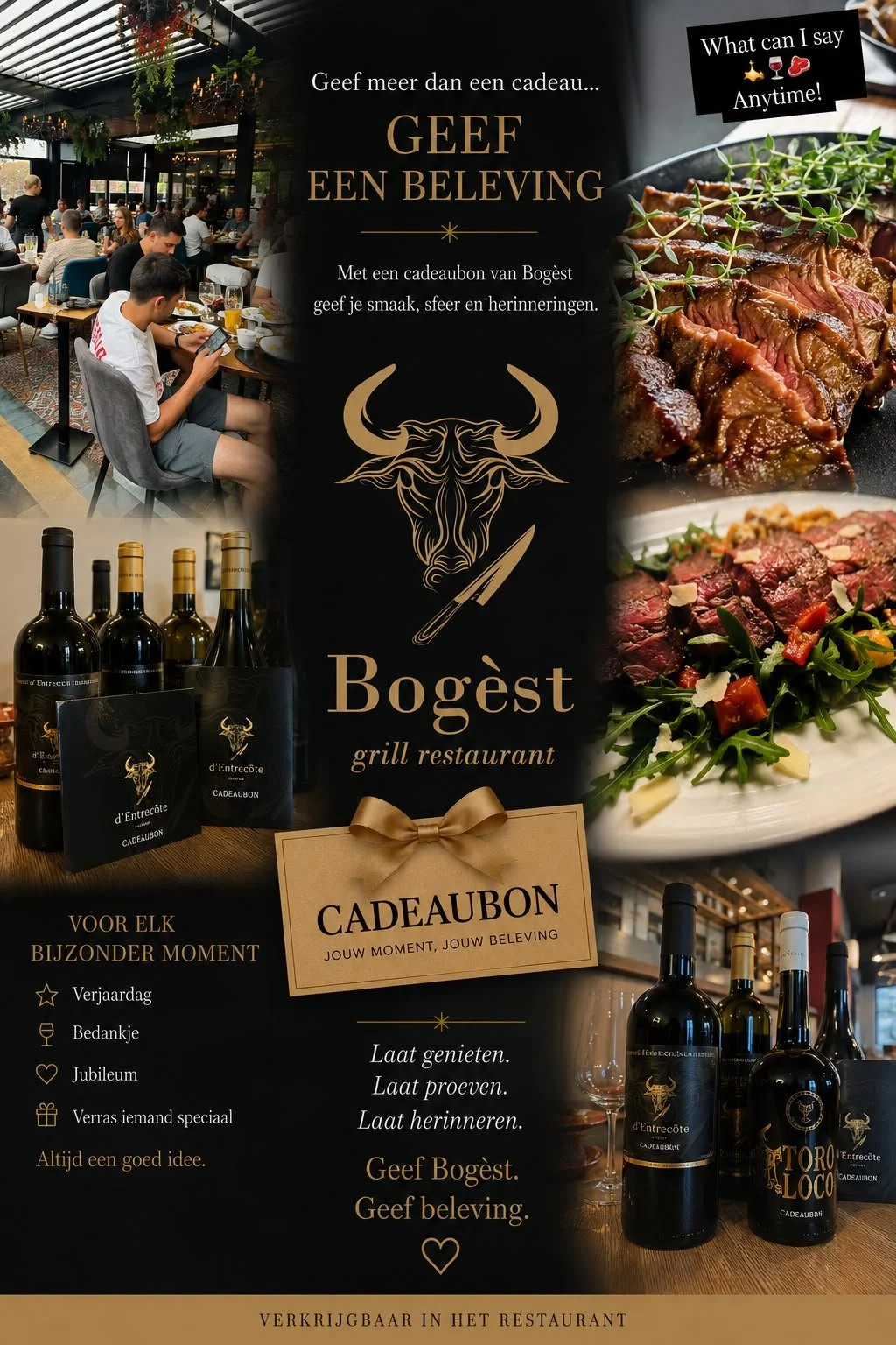 Cadeaubon van Bogèst grill restaurant