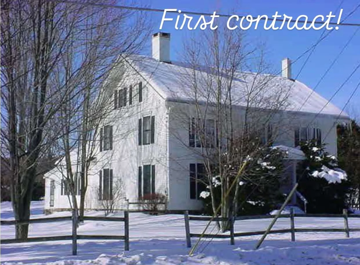 I just love this winter shot of this house, it’s just gonna be stunning when my buyer finishes it ❤️