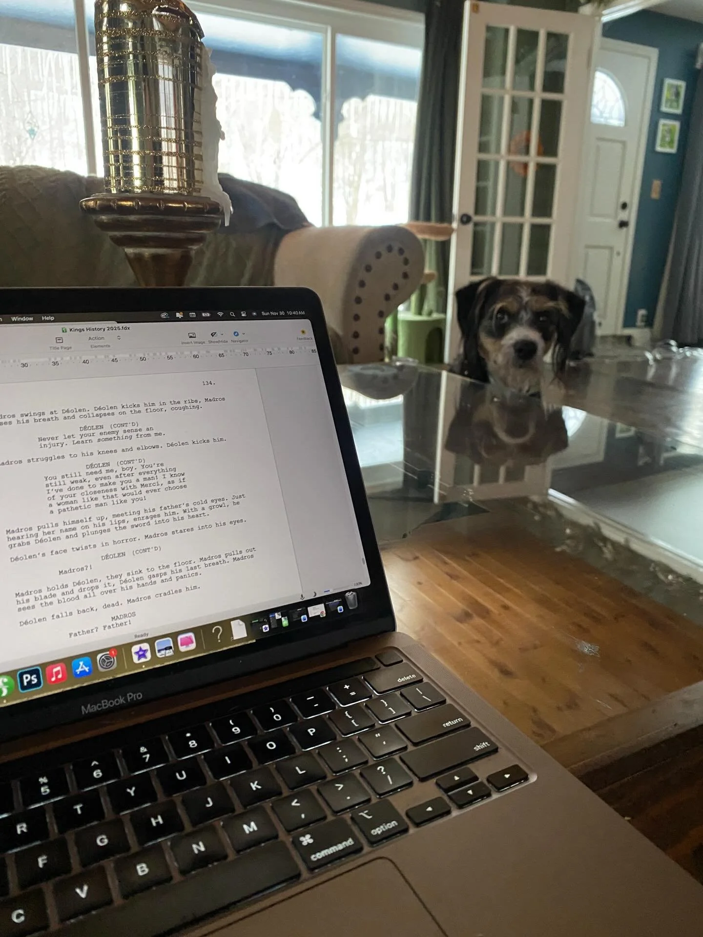 Much to Giovanni&rsquo;s chagrin, writing must continue ✍🏻