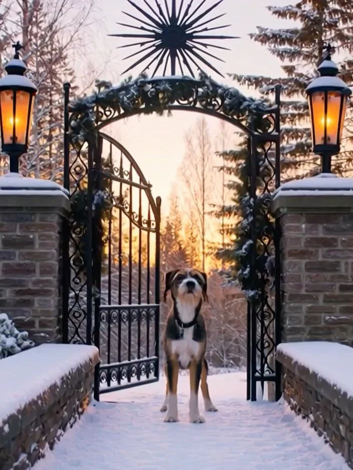 Happy Winter Solstice from Sofia and Giovanni! #wintersolstice❄️
