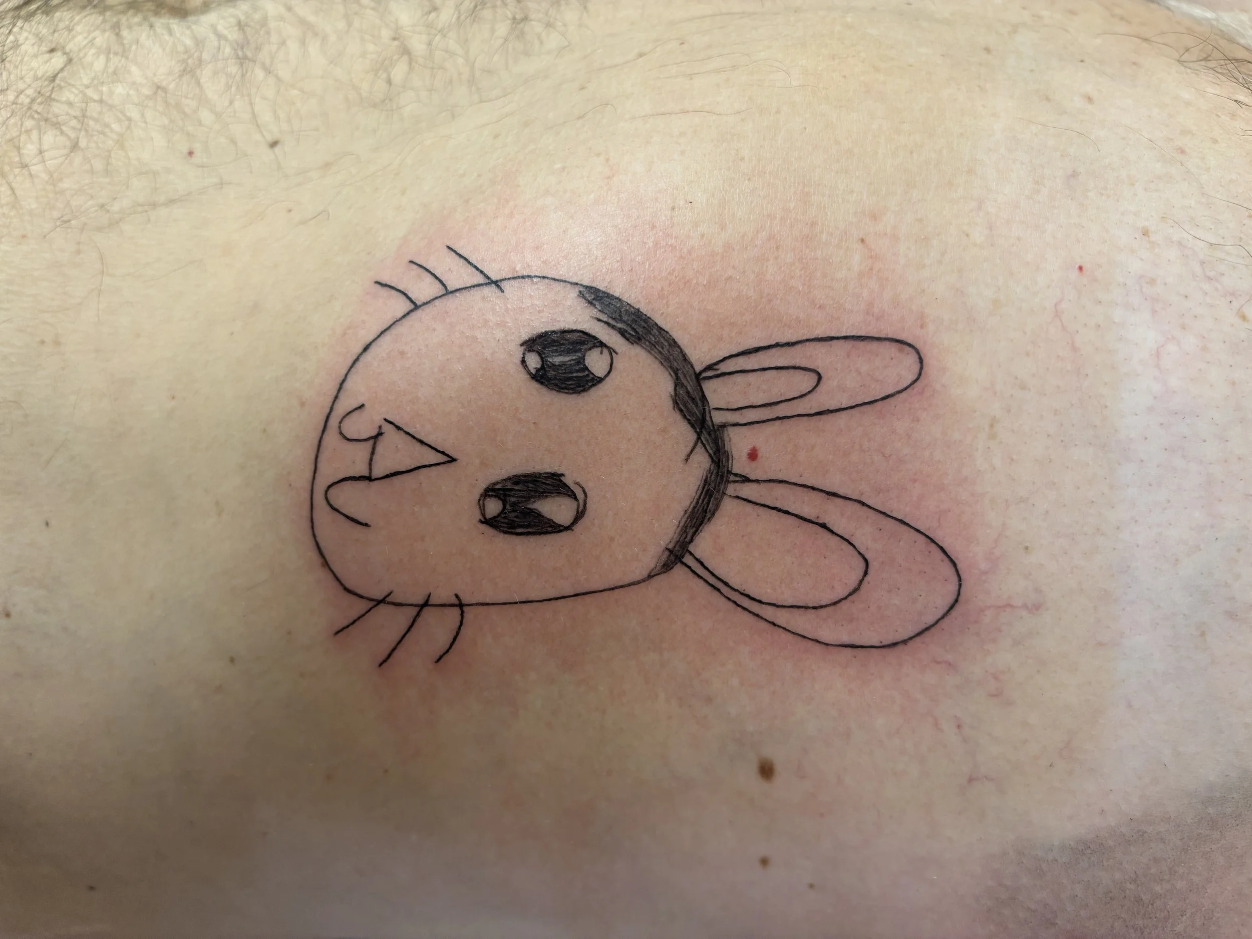 Custom art work from 7 year old daughter transferred for a beautiful memento! 