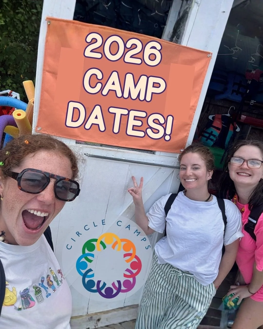 Our gift to you this holiday season! The news you've all been waiting for - 2026 Circle Camp Dates! (**Volunteers - Add a day on the front end for training!**) Applications open in February! See you next year!
