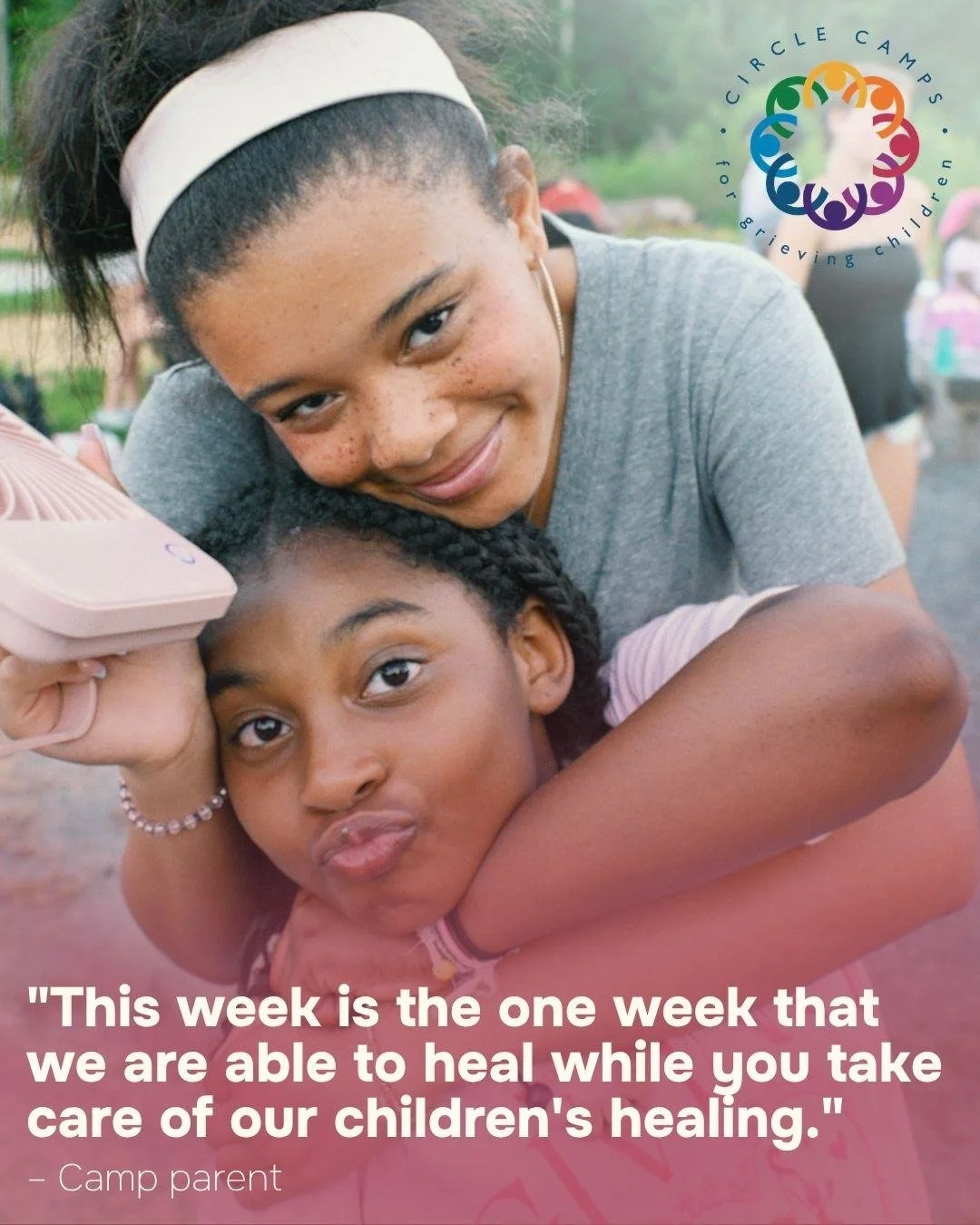 National Grief Awareness Day is a reminder that grief doesn't just impact one person in a family &mdash; it moves through the whole house.

One camp parent told us: "This week is the one week that we are able to heal while you take care of our c