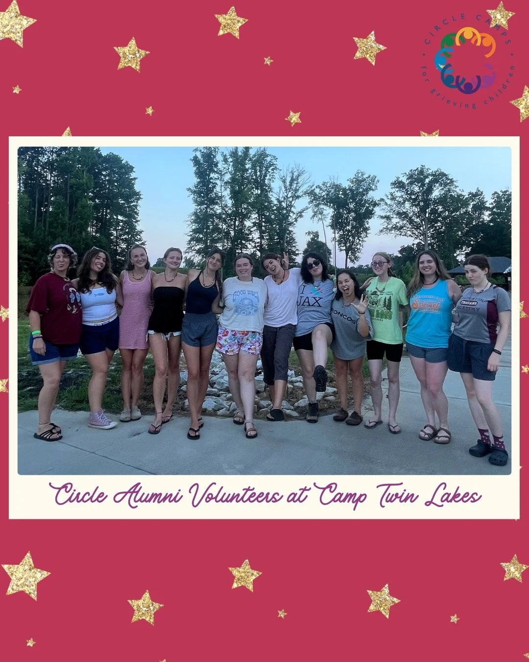 No one gets it quite like someone who's been there themselves. 💚

So many of our Circle Camps counselors first came to camp as campers themselves &mdash; girls navigating grief who found community, connection, and a place where they finally felt und