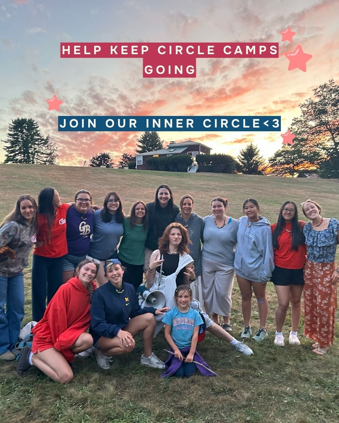 If Circle Camps has ever meant something to you &mdash; or to someone you love &mdash; this one&rsquo;s for you. 💚

The Inner Circle is one of the ways camp keeps going. Our monthly donors are former campers who found a special community here, volun