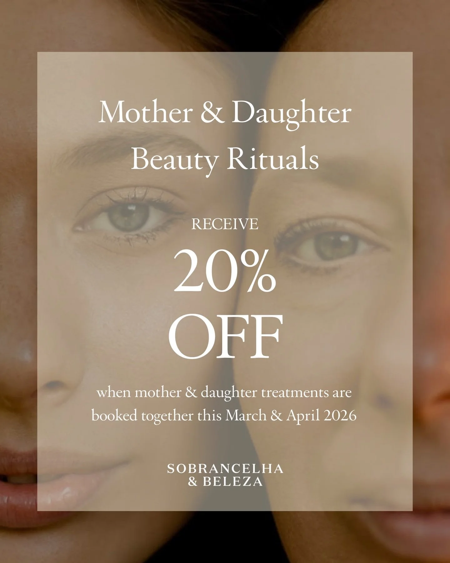 A little self-care together 🤍 
Our Mother &amp; Daughter Beauty Ritual offer is designed to turn your appointments into something more meaningful and feel your best, together.

✨ Enjoy 20% off when you both book a treatment  ✨ Available throughout M