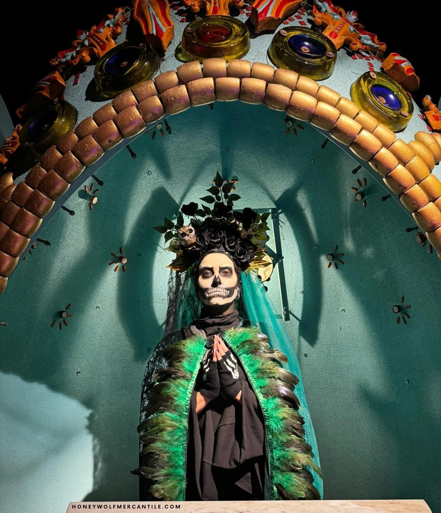 This has always been a powerfully sacred season for me&mdash;since I was a little girl. I may not do makeup professionally any longer but I love to break out my brushes and go for it at this time of year. 

On Halloween, I paid homage to Santa Muerte