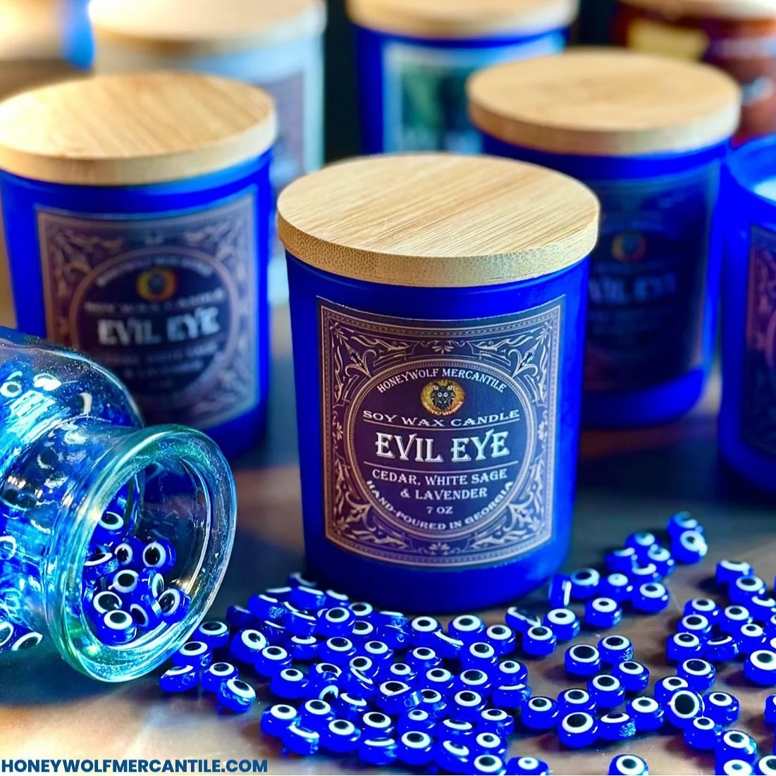 Give the gift of empowerment this holiday season. All of our Candles &amp; Gris Gris Bags are customized per order. It&rsquo;s like Santa&rsquo;s workshop at HoneywolfMercantile.com right now&mdash;but much witchier. 🧿

#honeywolfmercantile #highjoh