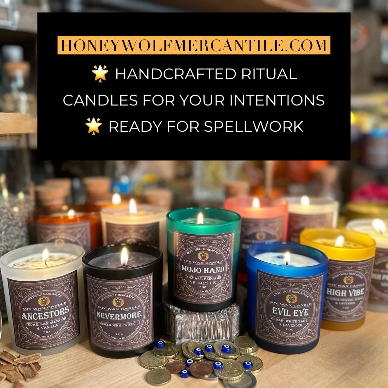 Honeywolf Mercantile Clean Burning Candles are dressed, fixed, prepped and ready for spellwork. 

Are you? 😉 

&lsquo;This early training to &ldquo;be nice&rdquo; causes women to override their intuitions. In that sense, they are actually purposeful