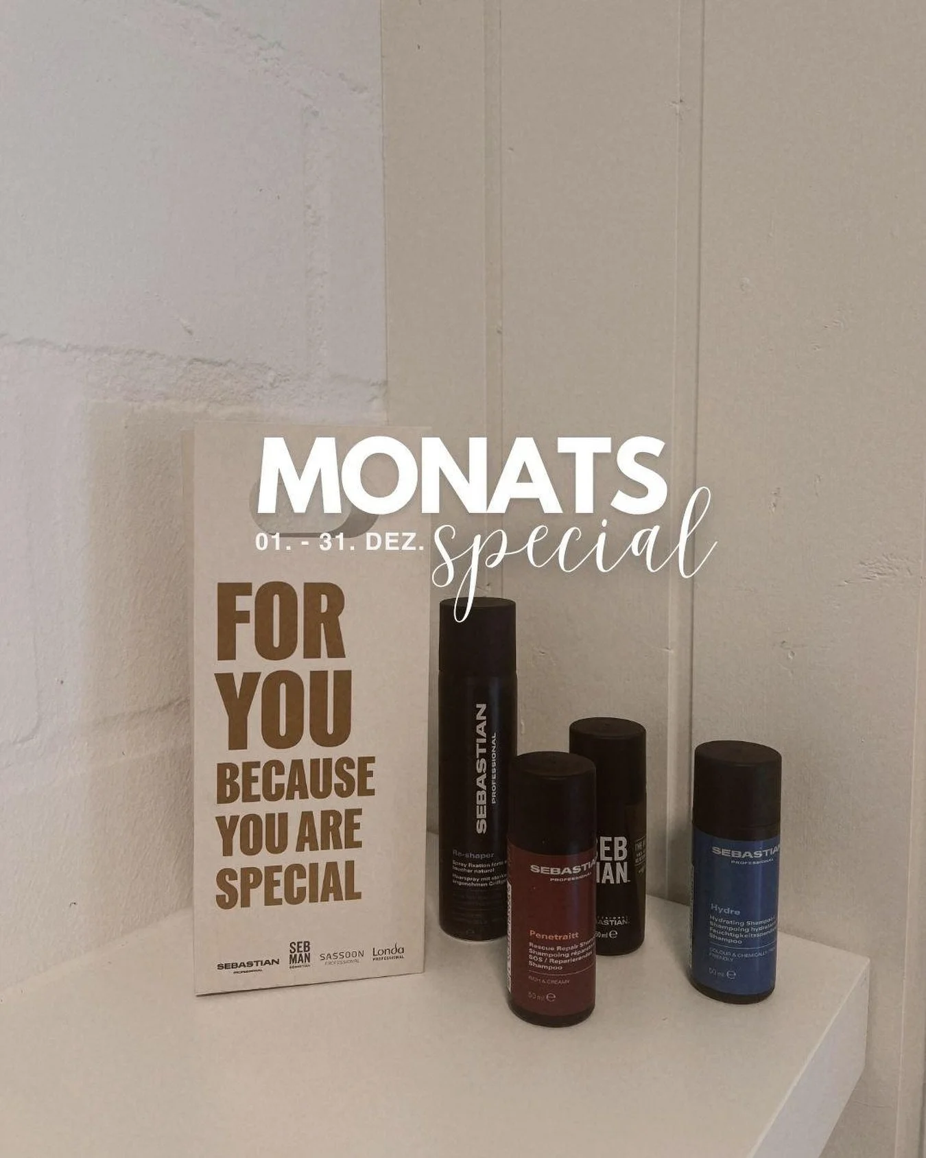 Monats-Special Dezember 🤍

Als kleines Dankesch&ouml;n erh&auml;ltst du bei jedem Termin im Dezember ein Mini-Produkt als Weihnachtsgeschenk von mir🎁 &ndash; eine liebevolle Aufmerksamkeit, um euch f&uuml;r eure Unterst&uuml;tzung und Treue zu dank