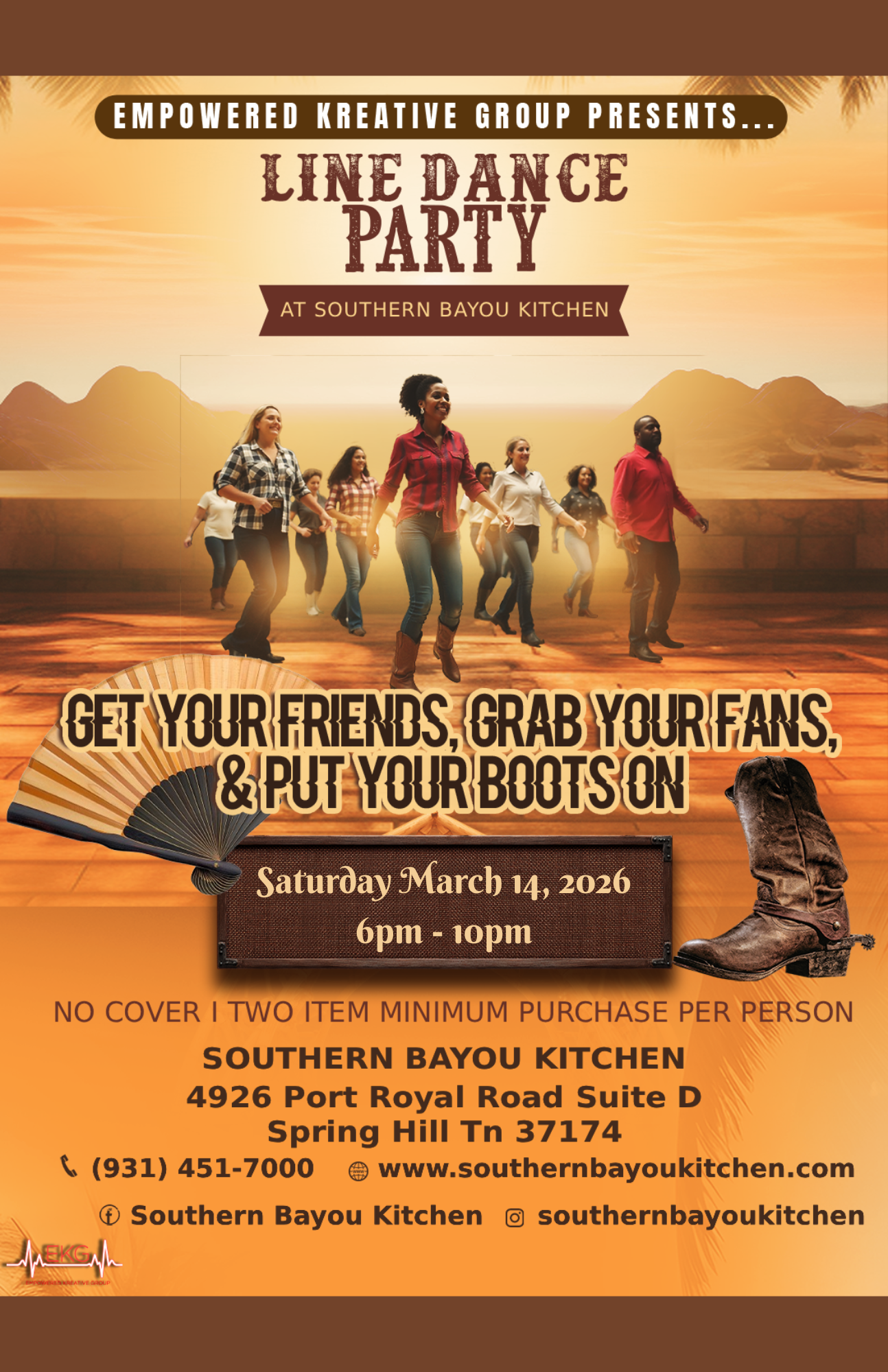 Monthly Line Dance Party