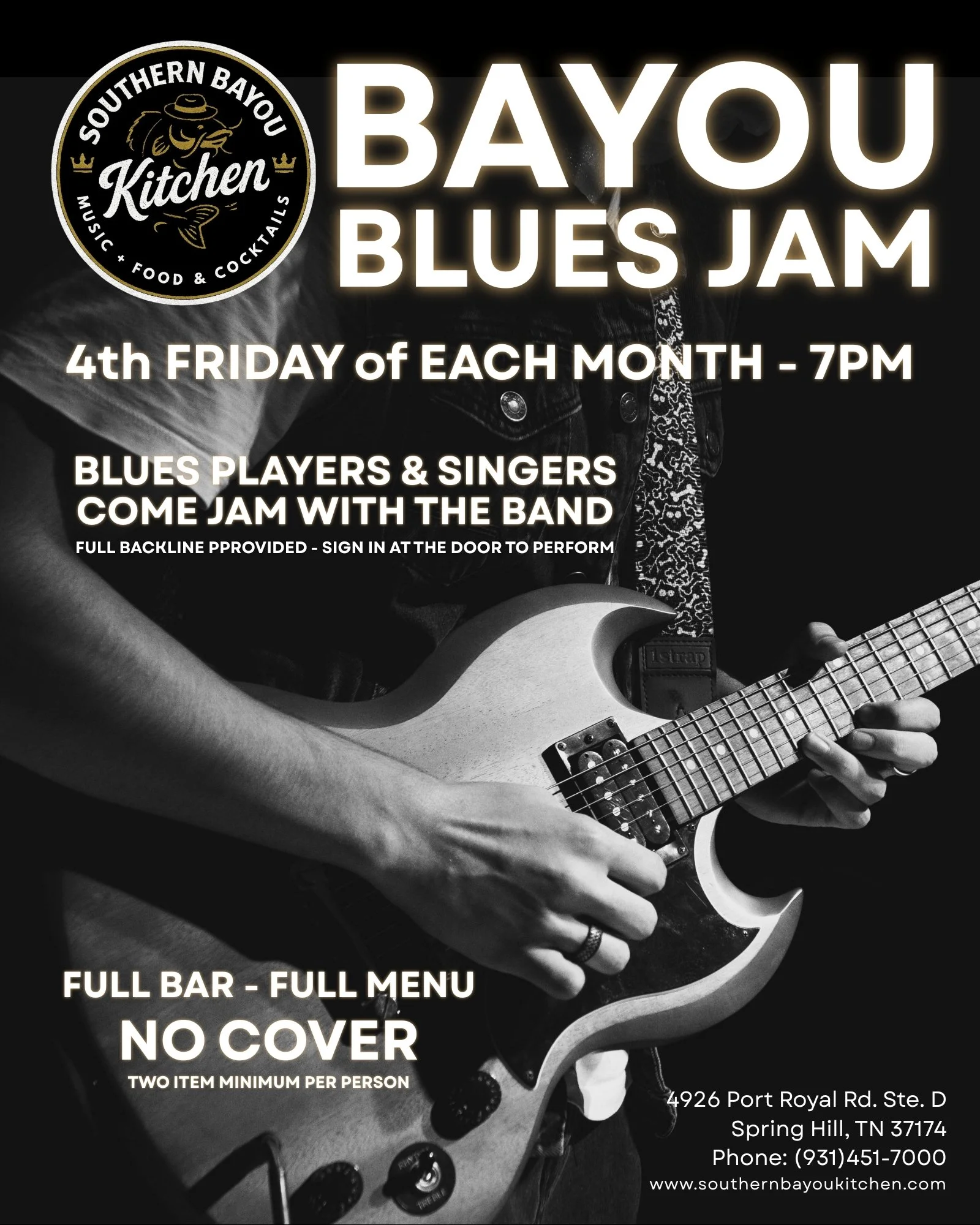 July Bayou Blues Jam - July 24, 2026