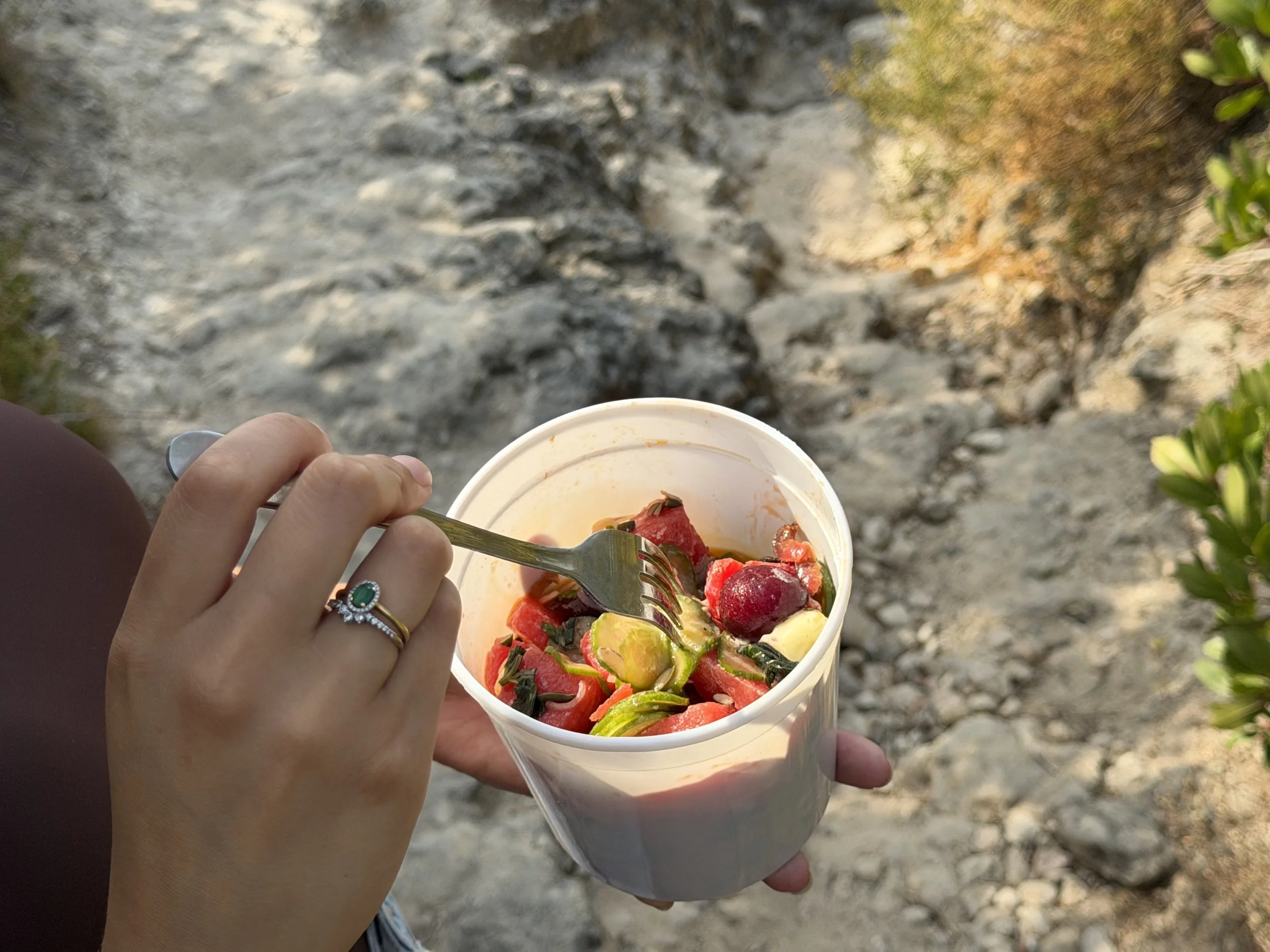 Watermelon salad for hydrating ur period.