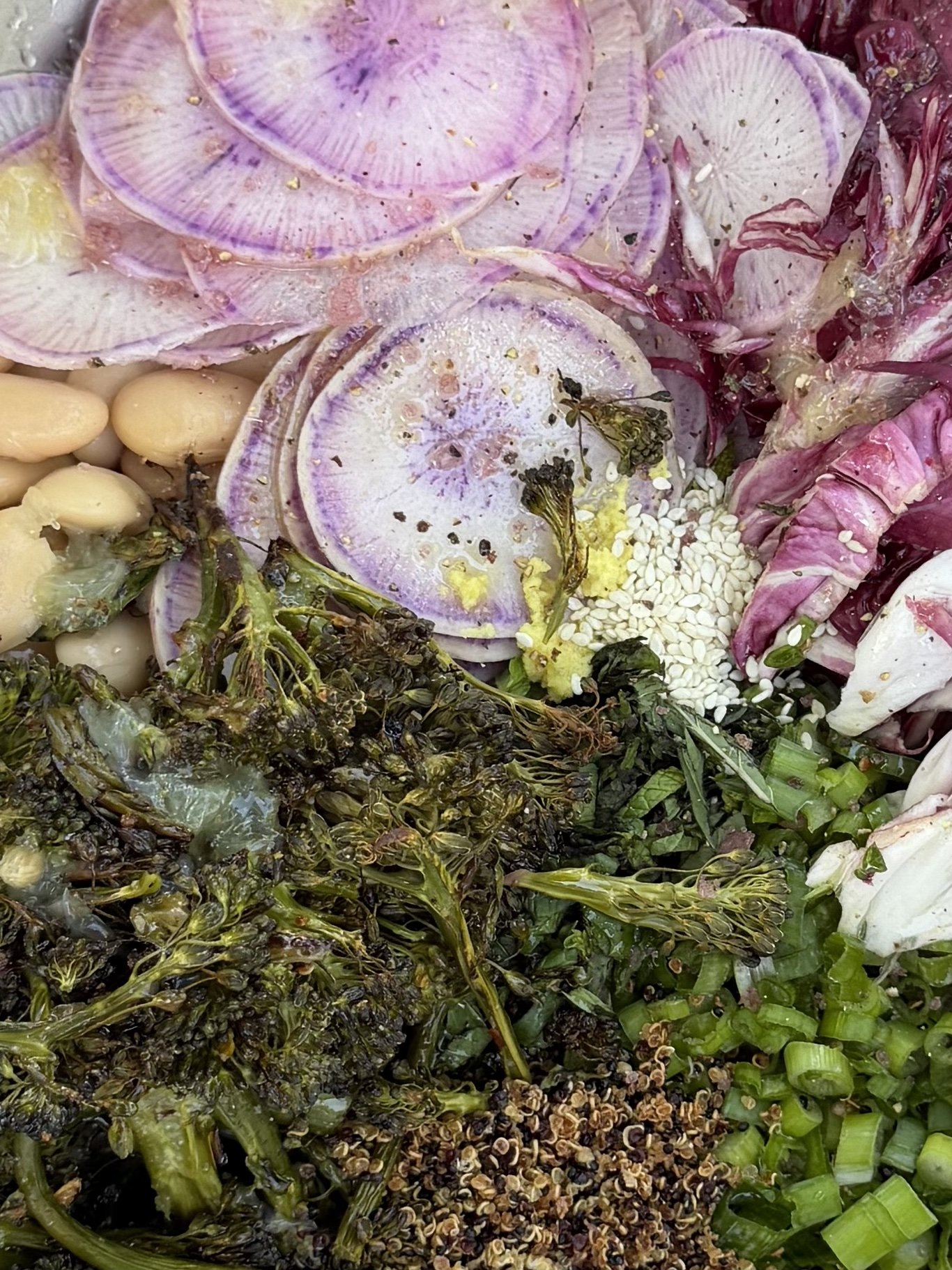A big crunchy salad for luteal crash outs.