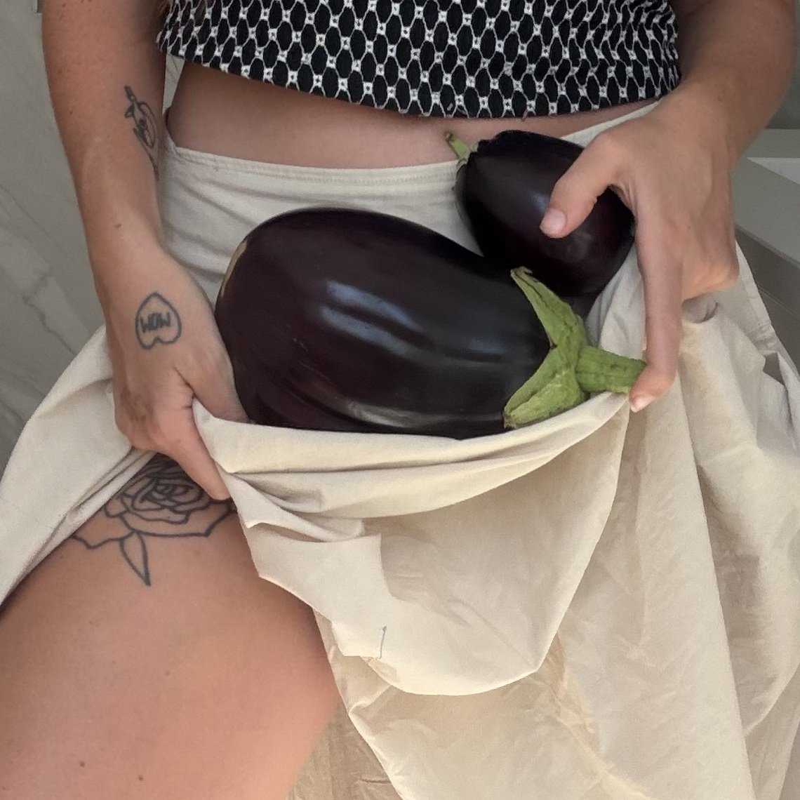 Marinated eggplant for ova/luteal summer.