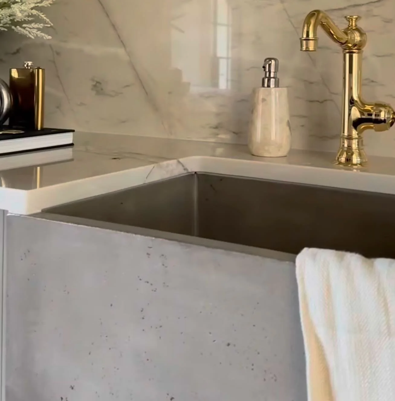 Concrete but make it next level - no stains, scratches or cracks and lots of colors to choose from. Available through Piper House and Trade 479-333-8375