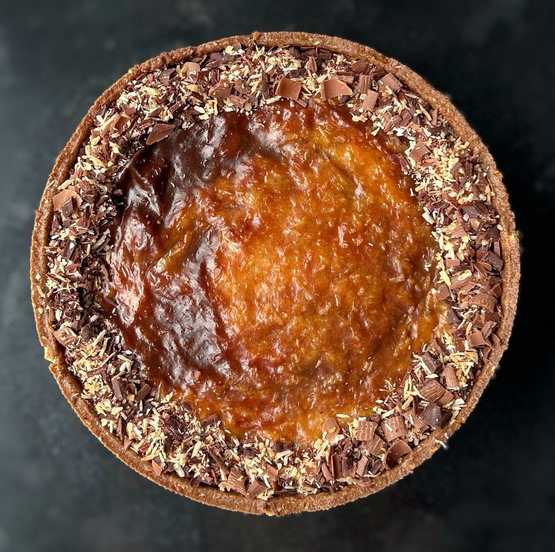 FLAN CHOCO COCO 🍫🥥

pate sucr&eacute;e cacao, pralin&eacute; coco, appareil &agrave; flan marbr&eacute; coco &amp; chocolat 🤎

#flan #pastry #chocolate #coconut