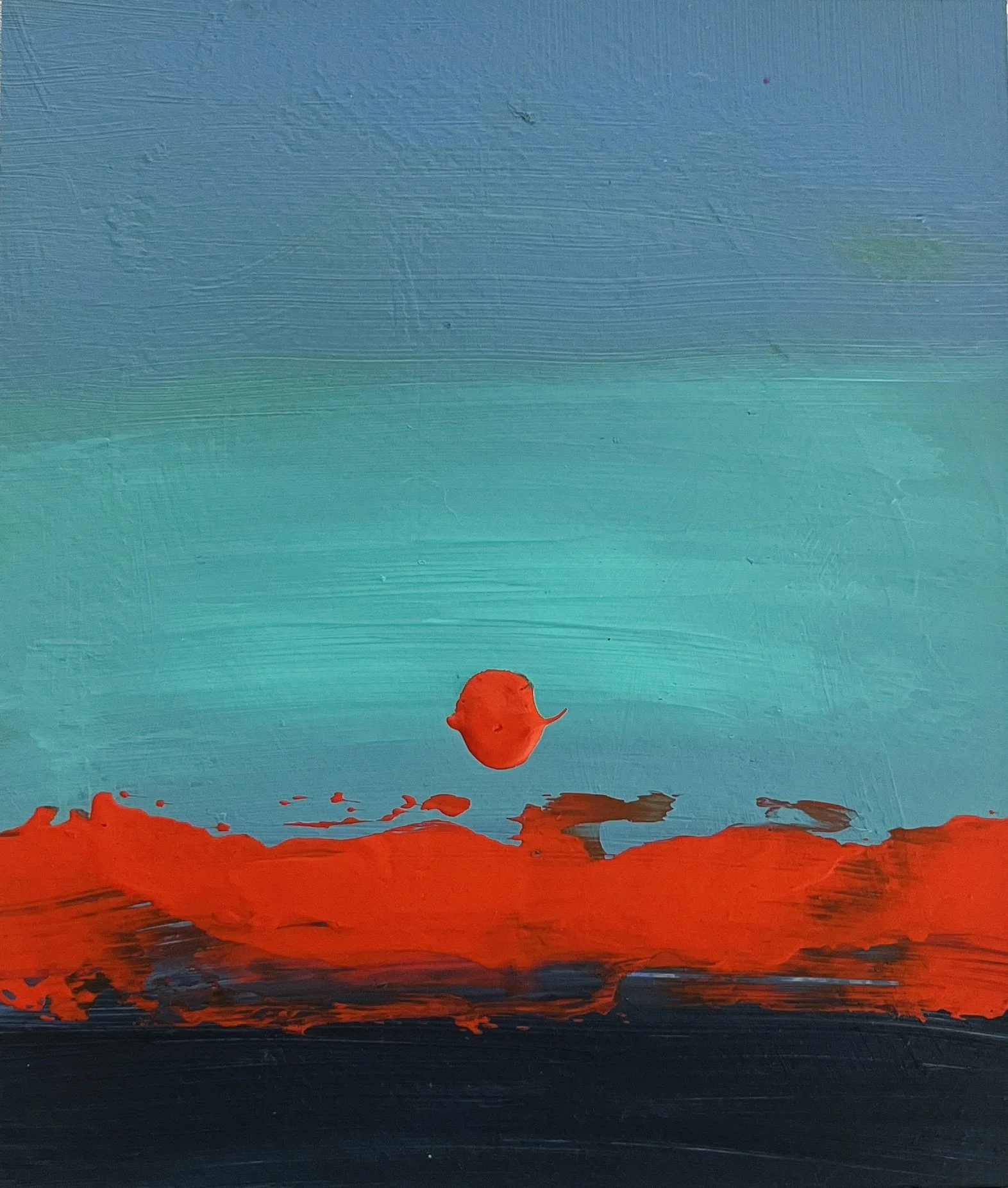 Paesaggio astratto contemporaneo acrilico su tela