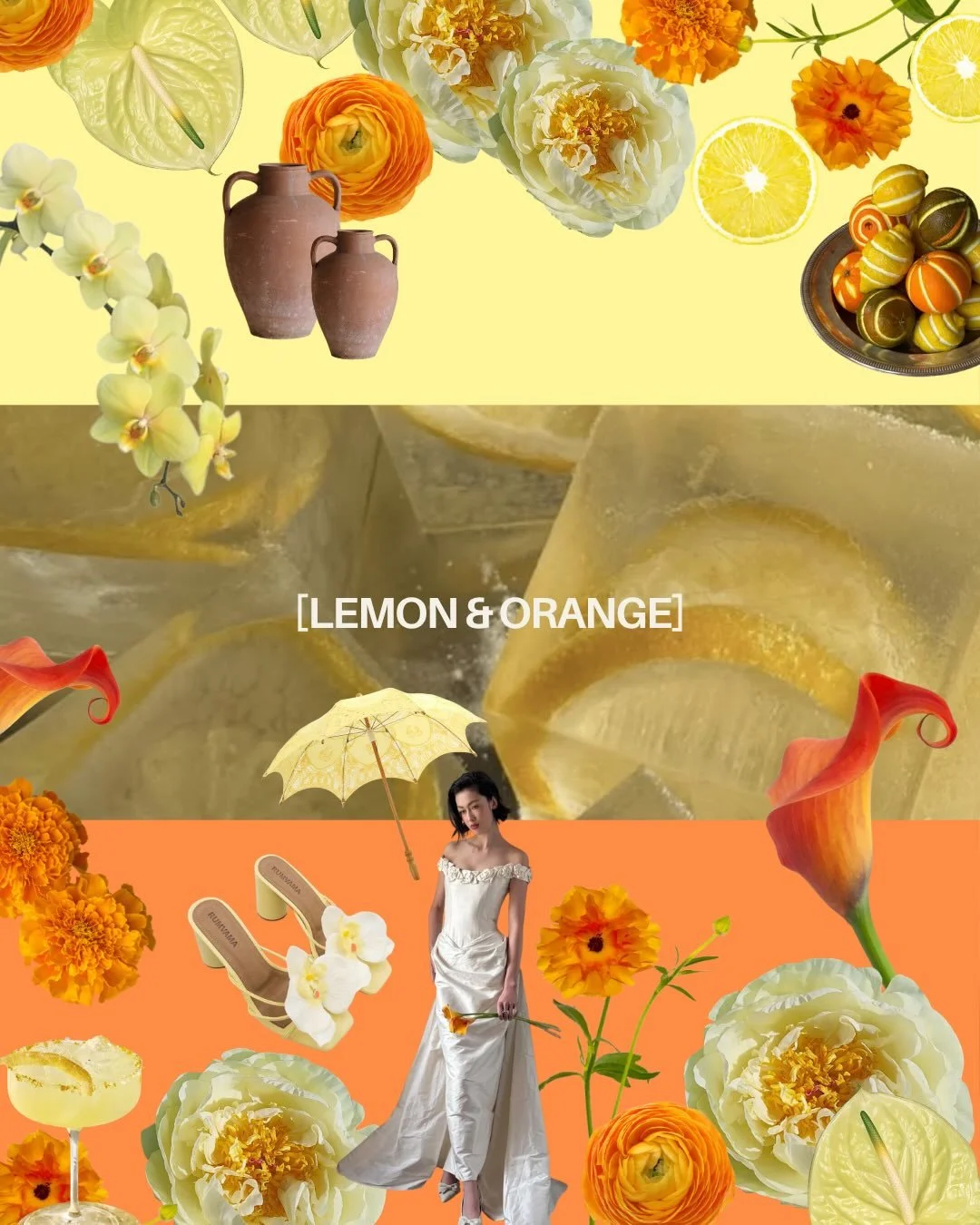 FLORAL AESTHETIC FRIDAY #4: LEMON &amp; ORANGE

back with another dreamy lil colour palette for your wedding planning inspo. i just loooove lemon yellow &amp; orange, it&rsquo;s fresh &amp; warm at the same time and the perfect choice for a mediterra