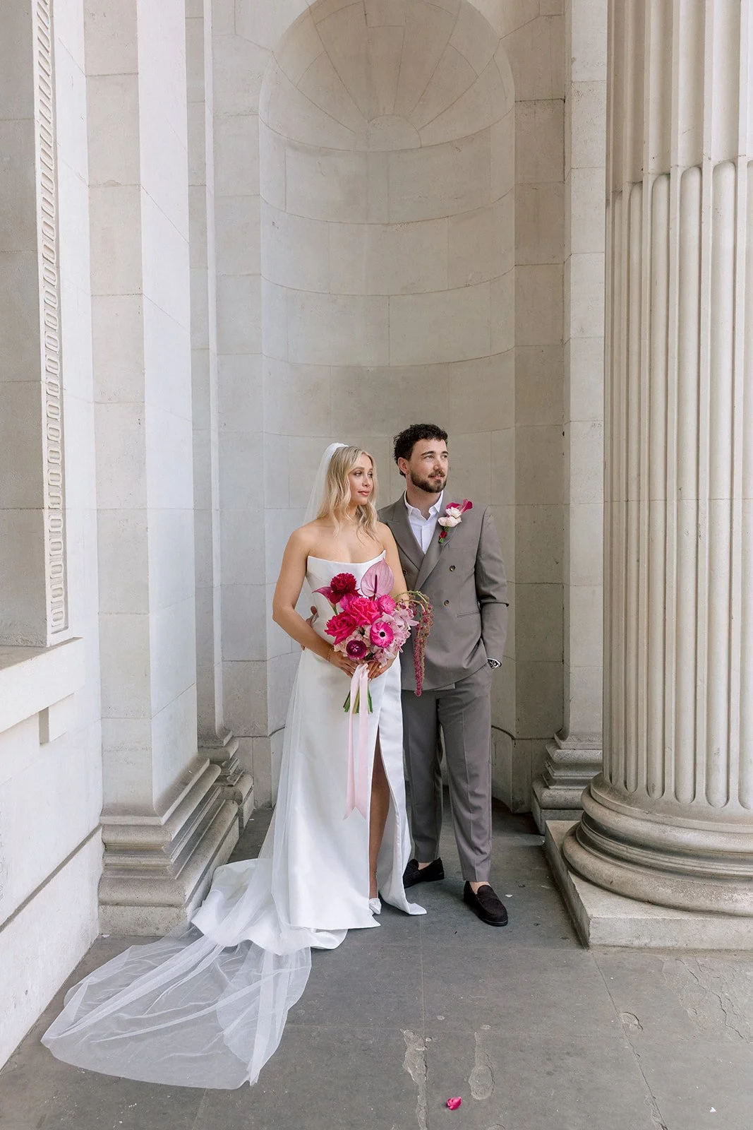 Modern London wedding