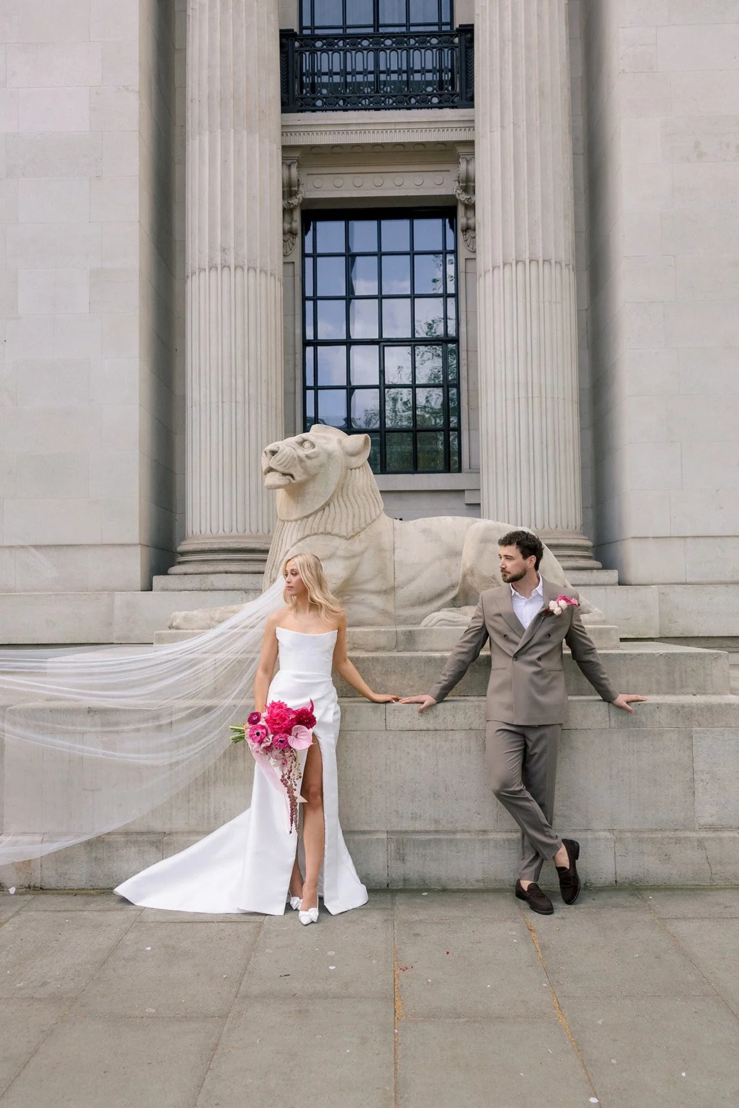 Modern London wedding