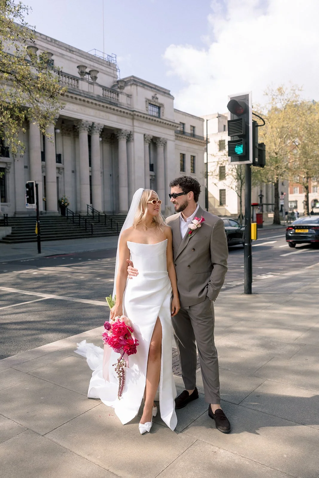 Modern London wedding