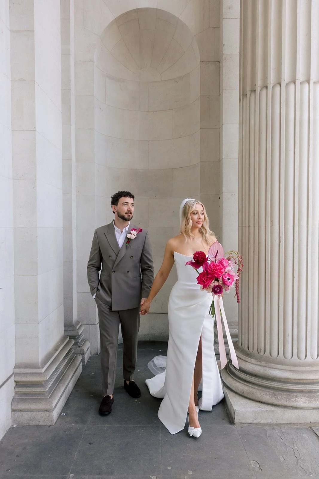 Modern London wedding