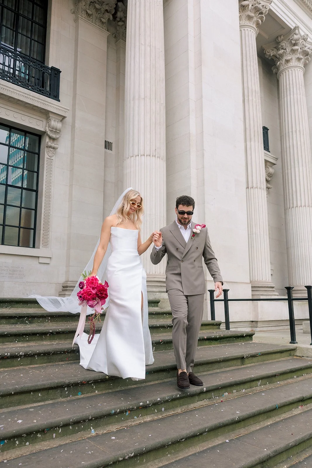 Modern London wedding