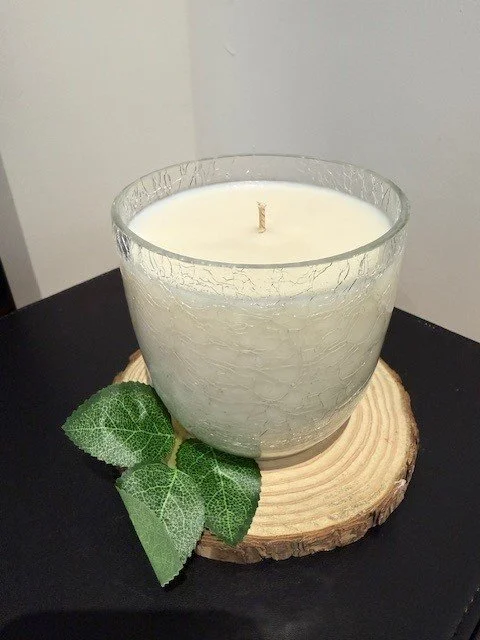 Large Scented Crackle Jar Candle