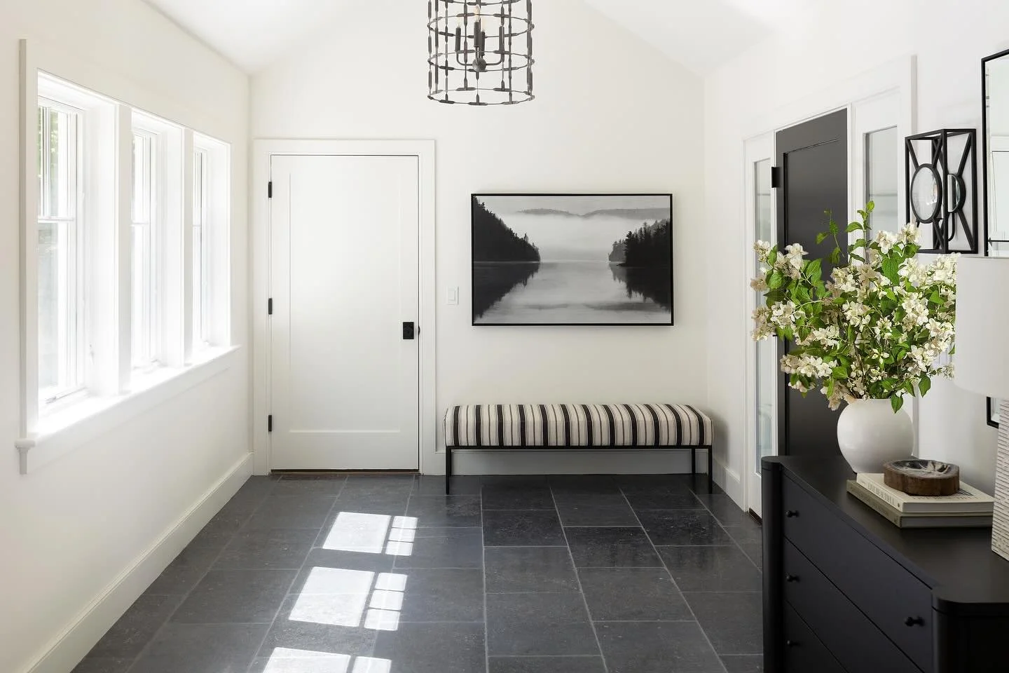 monochromatic moment at the lake