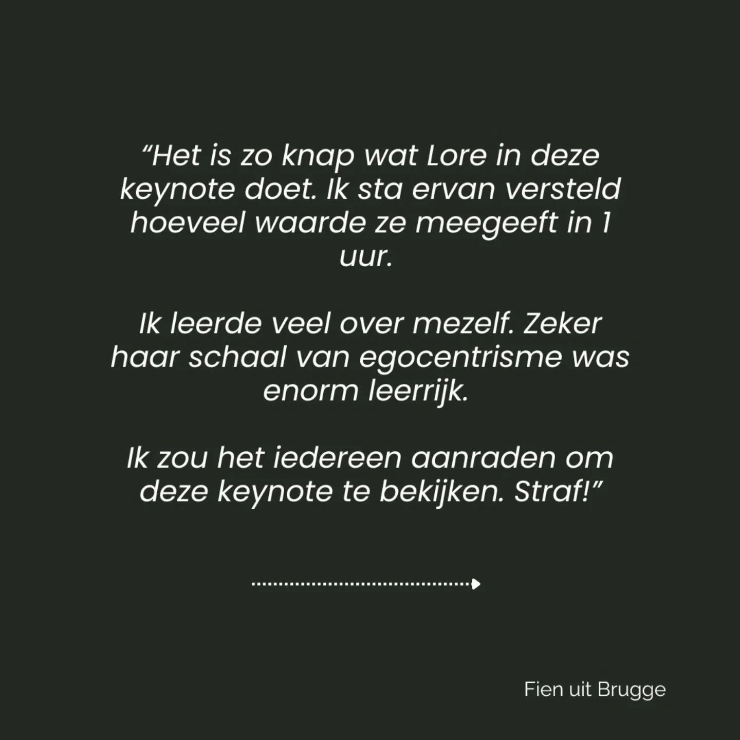 Deze woorden raken me elke keer weer. Dit, dit is waarom ik dit doe. Op het podium kruipen. Mijn ervaringen delen. De kennis delen die ik doorheen de jaren heb opgebouwd, de linken die ik gelegd heb.
Gekoppeld aan de inzichten van zoveel andere psych