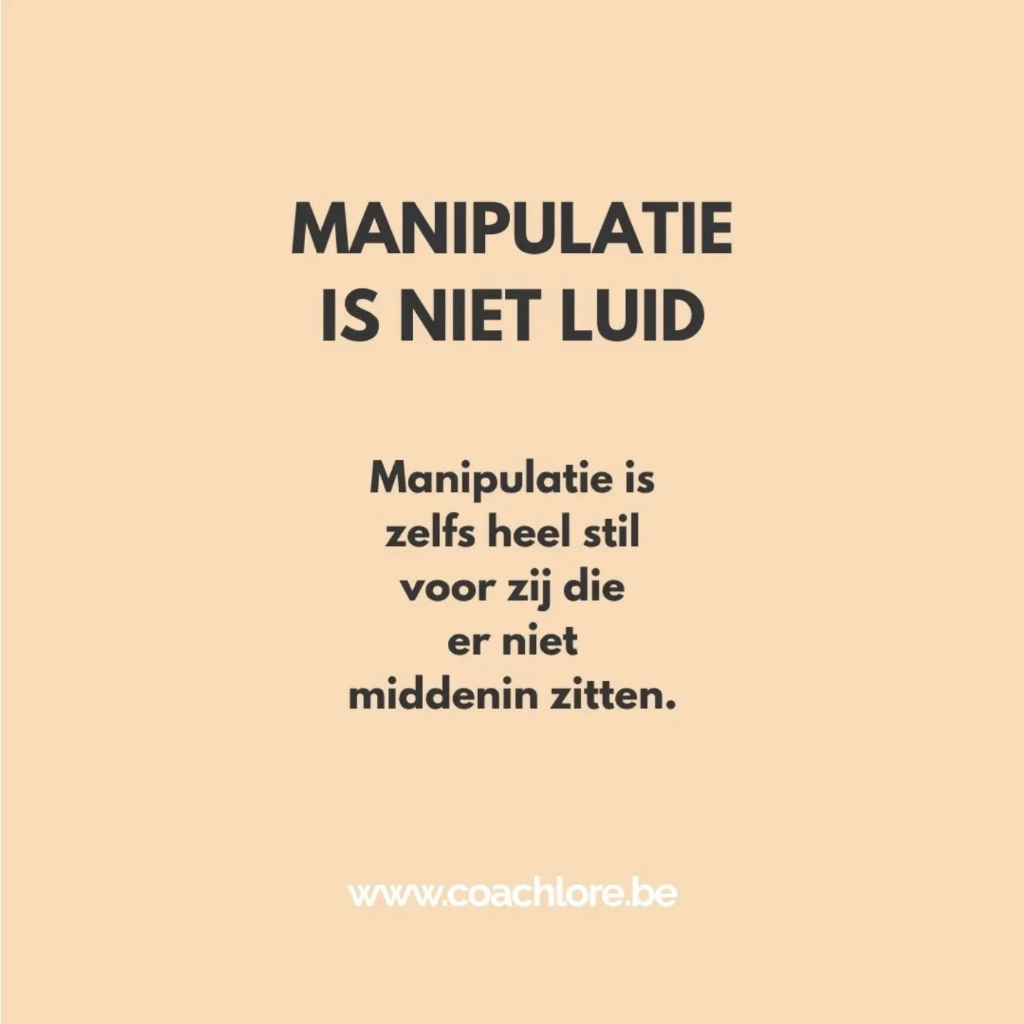 Er zijn veel vormen van manipulatie die moeilijk te herkennen zijn. Zeker als ze verpakt worden als zorg, als liefde, als kwetsbaarheid of als bezorgdheid. Het kan jaren duren vooraleer je inziet welke dynamieken ervoor gezorgd hebben dat jij volledi