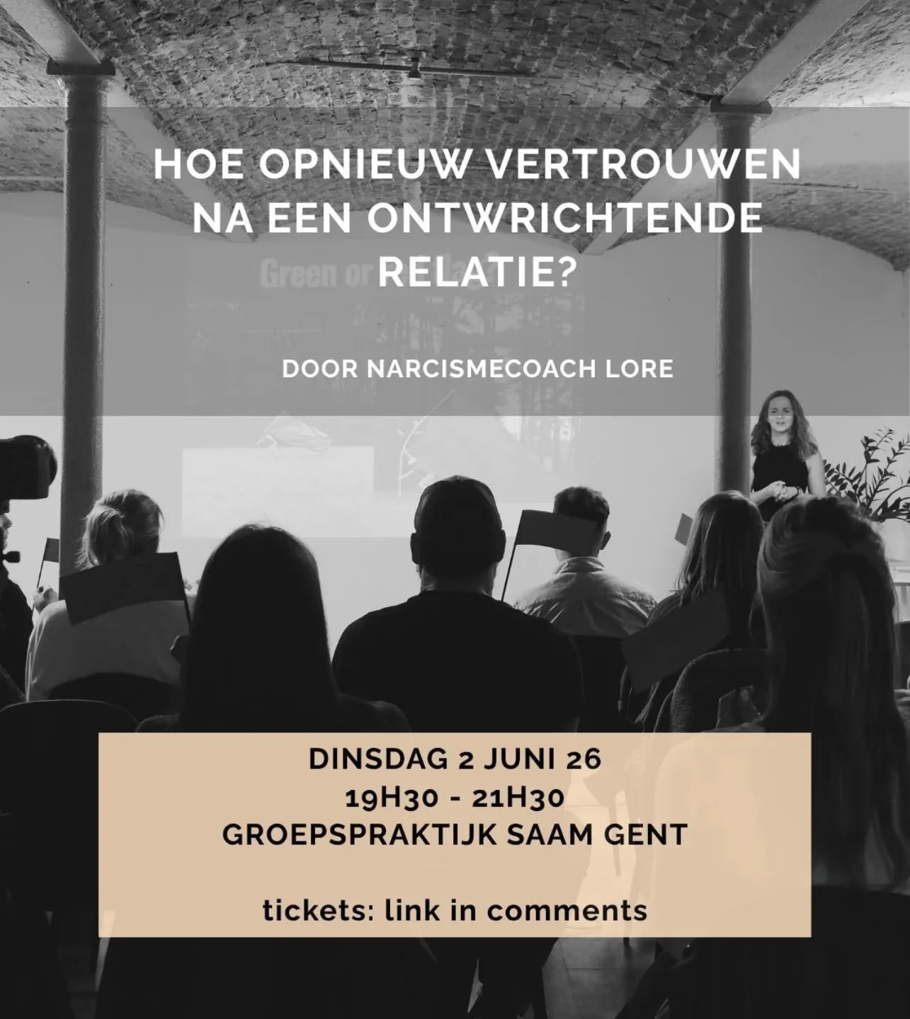 Hoe kan je terug andere vertrouwen? Hoe herken je rode vlaggen v&oacute;&oacute;r je er te diep inzit? Hoe kan je jouw zelf beschermen?

In deze eerlijke en herkenbare talk neem ik je mee in mijn eigen (dating)verhaal. Aan de hand van concrete voorbe