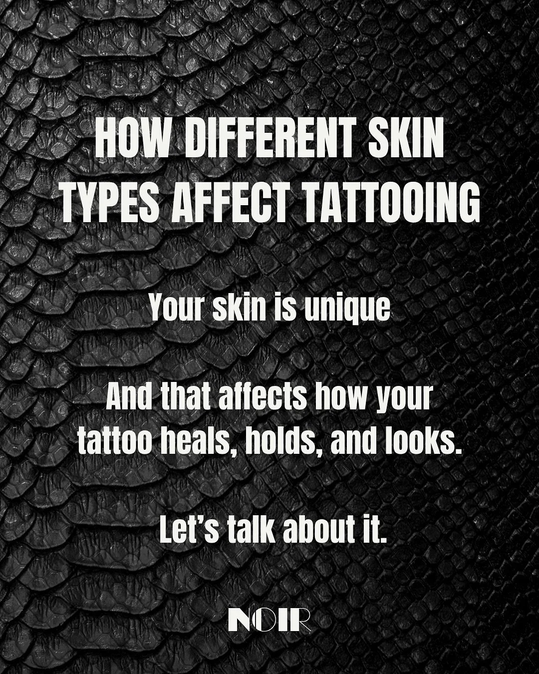 Your skin matters &mdash; and we treat it that way.
Different skin types, different tattoo approaches.
Same goal: the best result for you. 🖤

#noirgent #tattooshop #personalapproach