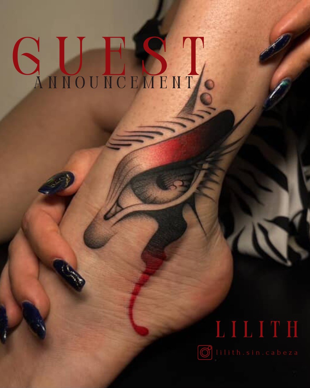 From December 11 to 23, we&rsquo;re hosting a special guest in the shop.

Lilith, a tattoo artist all the way from Mexico, is joining our NOIR family for two weeks &mdash; and we're in love with her work!

If you want a piece by her while she&rsquo;s